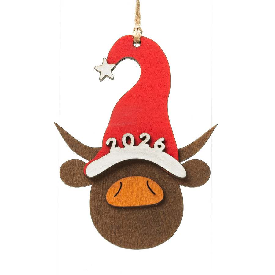 2026 Highland Coo - Christmas Decoration